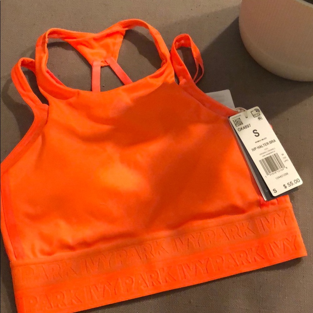SOLD Adidas X Ivy Park Beyoncé Bra Small Orange - Picture 2 of 3